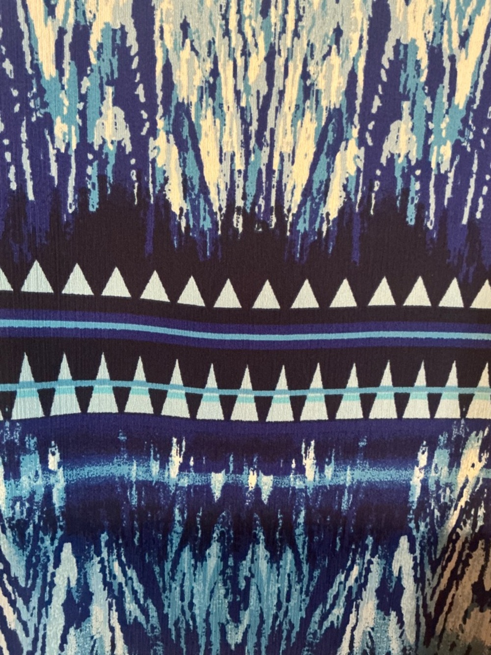 TanJay Blue Multi-Striped Abstract Top - Size M/L - Picture 6 of 7